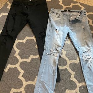 2 pair mens Jeans waist sz 34/32
